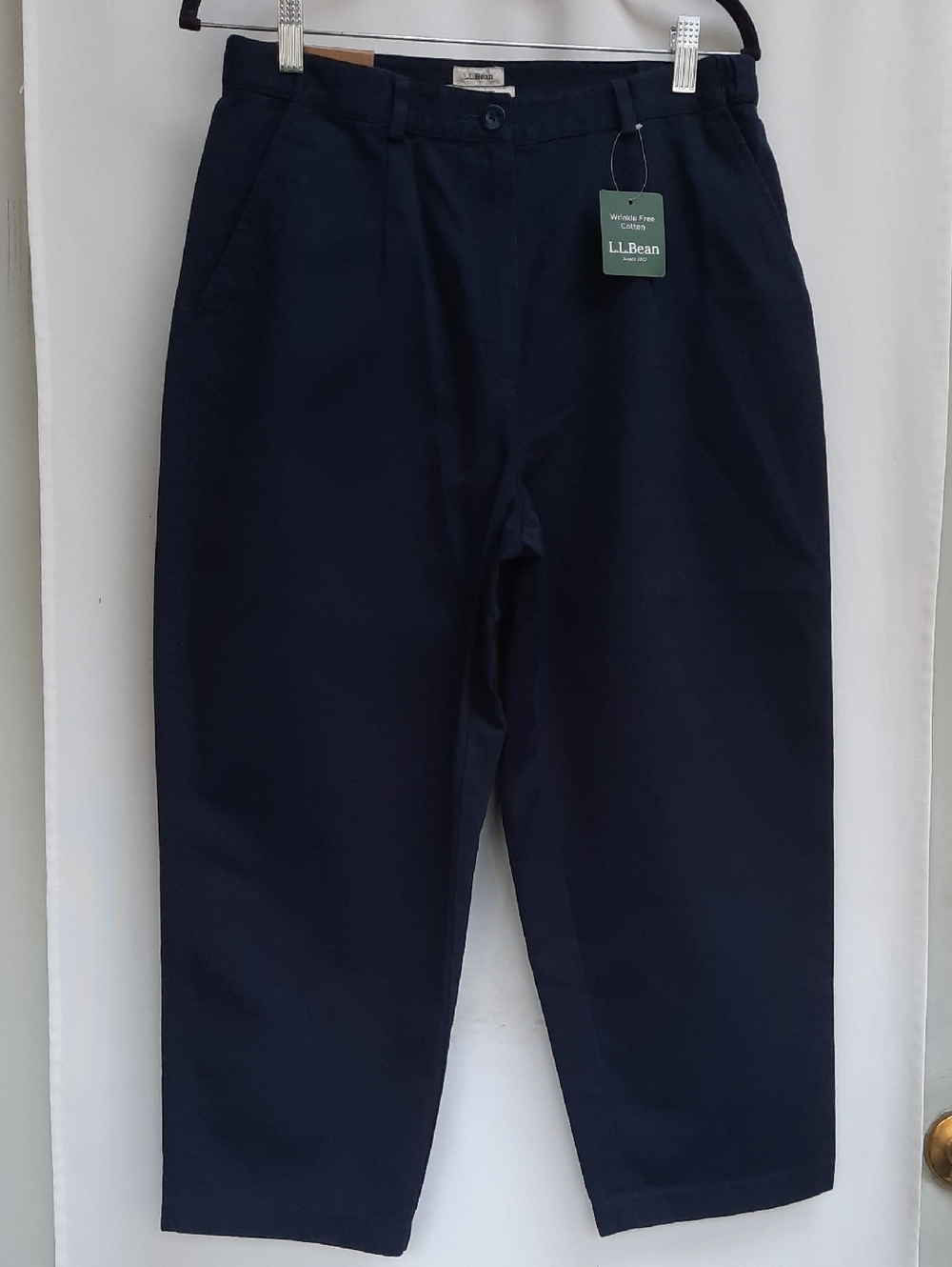 LL Bean Original Fit Blue Cropped Pants  #274907 Size 12
